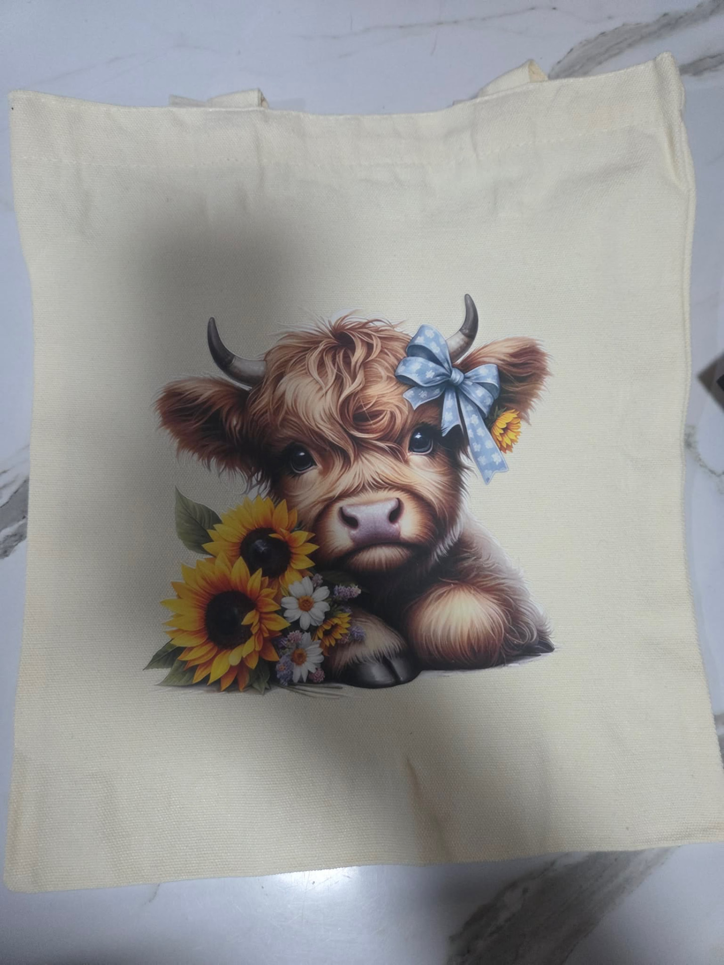 Highland Cow tote bag